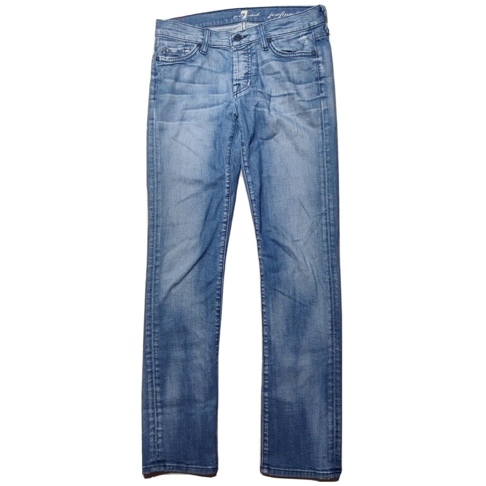 7 FOR ALL MANKIND JOSEFINA SKINNY BOYFRIEND Women 24 Stretch Denim Jeans MADE US